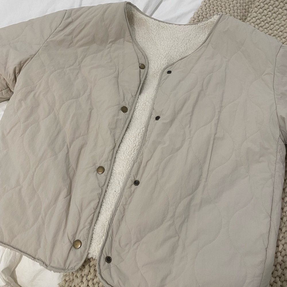 Vici Dolls Reversible Quilted Sherpa Jacket